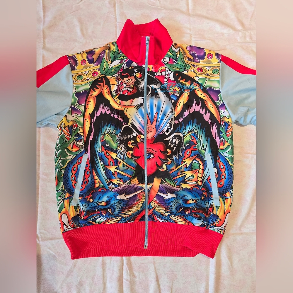 Vintage Y2K Ed Hardy By Christian Audigier All Over Print